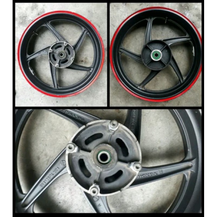 Velg Veleg Pelek Belakang Honda CBR150R CBR 150 R Lokal CBU Hitam Asli ORI Original AHM K45 Copotan
