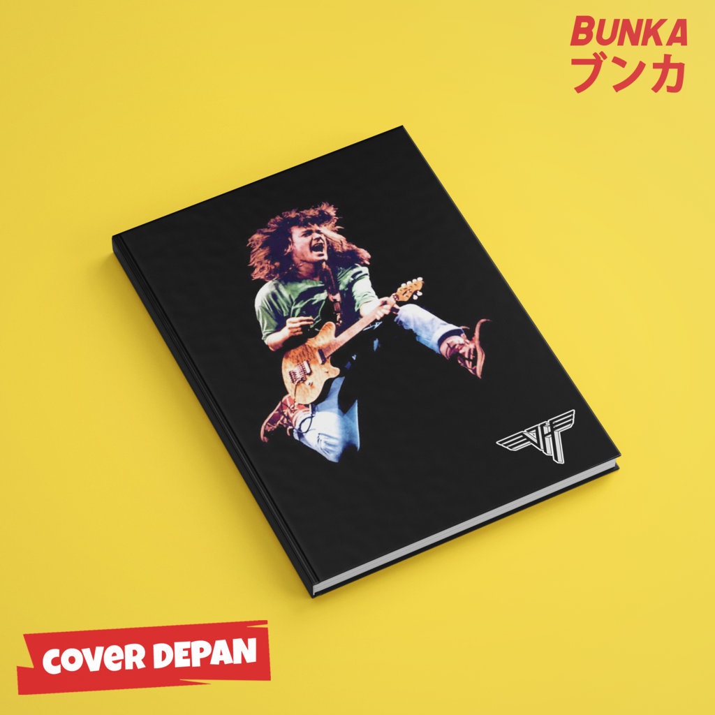 

Notebook 80's Band Van Hallen Hardcover A5 Buku Tulis Catatan Notes Agenda Planner Jurnal