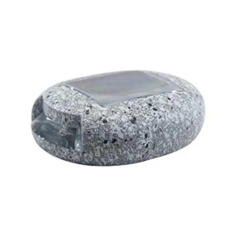 Lampu Hias Taman LED Solar Lamp Path Light Fake Stone - Gray