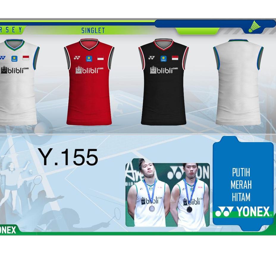 Deals Baju singlet badminton Y155 / singlet Badminton All England