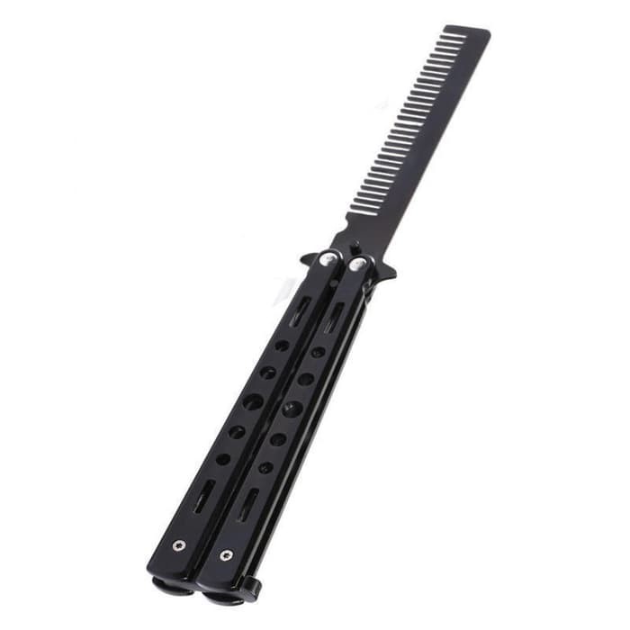 Sisir Besi Butterfly Balisong Training Knife CS GO *DA12