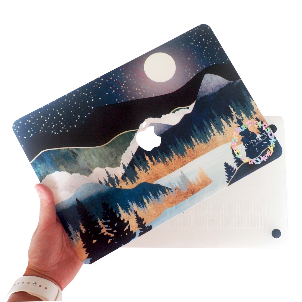 CASE MACBOOK Case DRW MOONLIGHT NEW AIR PRO RETINA 11 12 13 14 15 16 INCH NON /  WITH CD ROOM / TOUCHBAR / TOUCH ID / M1 2020 2021 2022