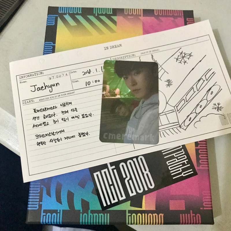 nct album empathy dream set (pc doyoung + diary jaehyun)
