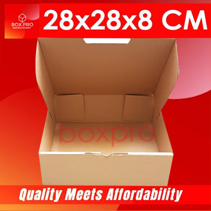 

✅Sale!! Kardus Dus uk 28x28x8 cm ( 10 Pcs )Die Cut Box Kotak baju,hampers dll