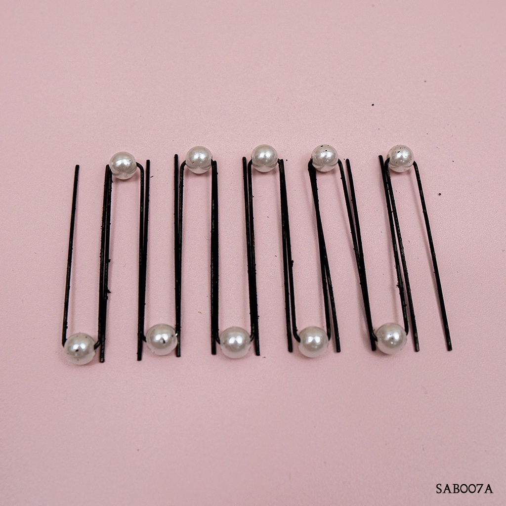 [PRODUK FAVORIT] AKSESORIS RAMBUT BOBBY PIN JEPIT TUSUK MUTIARA PUTIH SAB007A