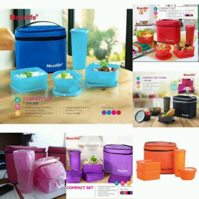 MOORLIFE Lunch Box Compact Set TERMURAH