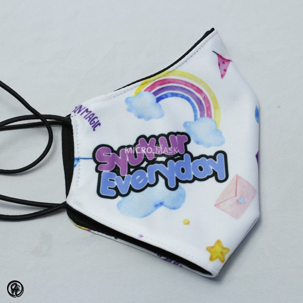 Masker Hijab anak / Masker hijacket Kids / Masker anak wanita muslimah-3