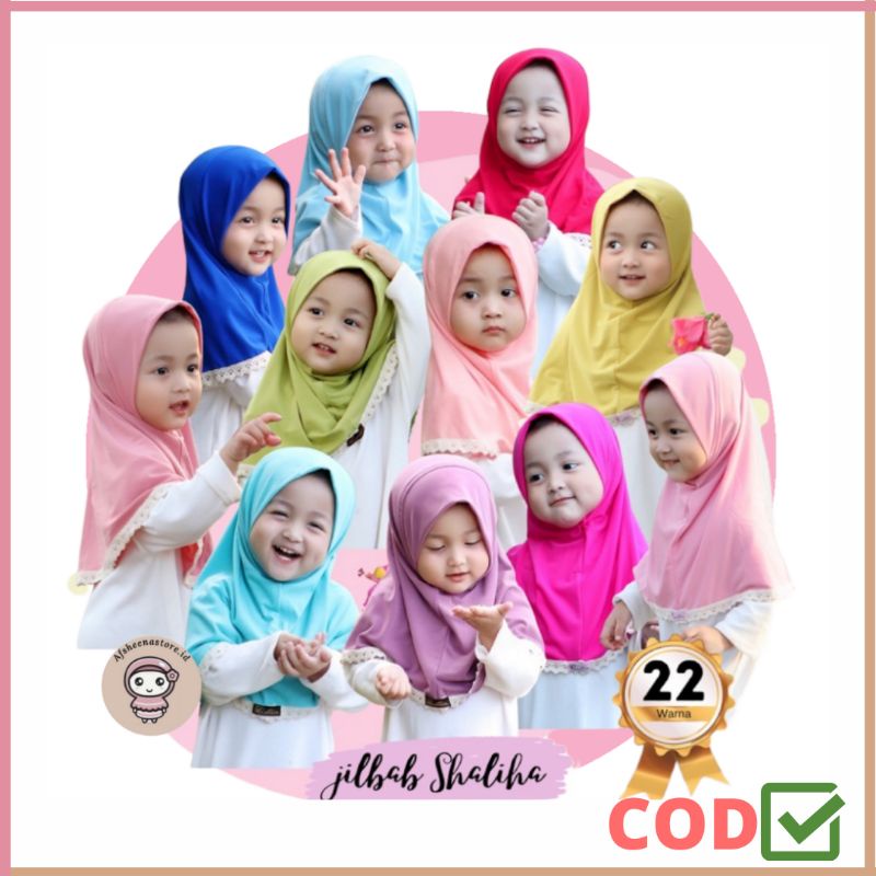 jilbab SALIHA | jilbab anak perempuan 1 2 3 4 5 Th