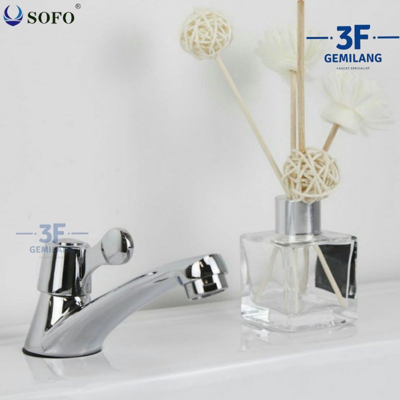 Sofo - Kran Wastafel Putaran Engkol ELEGAN 1/2 INCH PREMIUM QUALITY