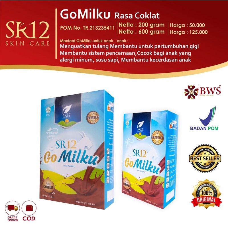 

Susu Kambing Etawa Asli, Go Milku Coklat SR12