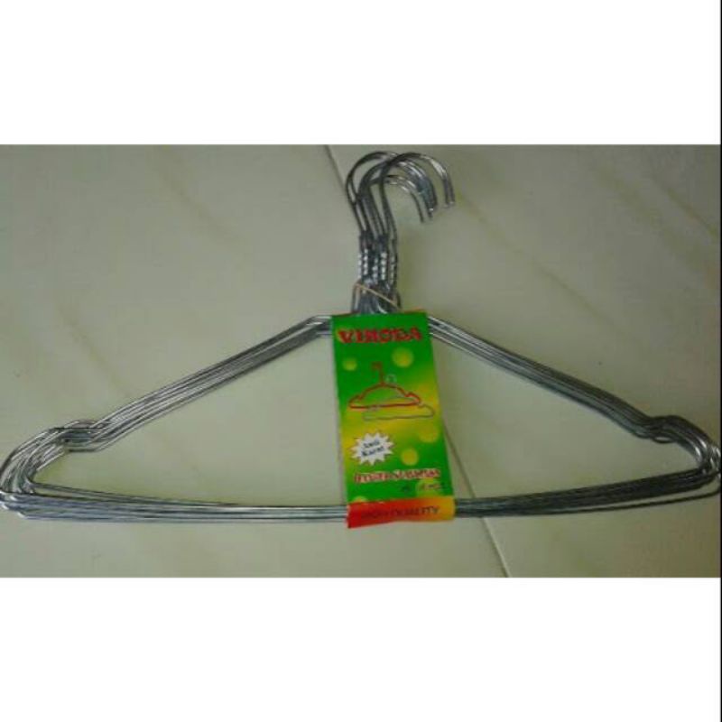 Gantungan  , 10 PCS  , Gantungan Baju kawat , Hanger Baju Laundry