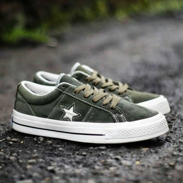 converse suede green