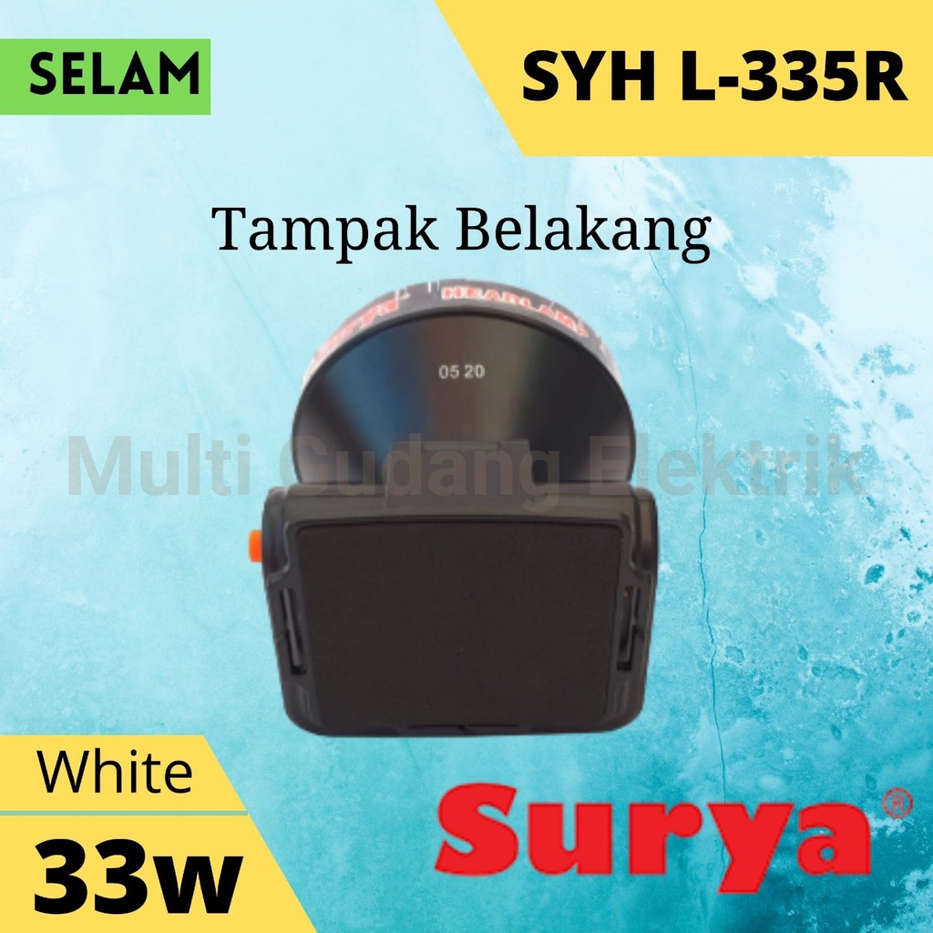 Senter Kepala Surya SYH L 335 R Headlamp 33 Watt Putih