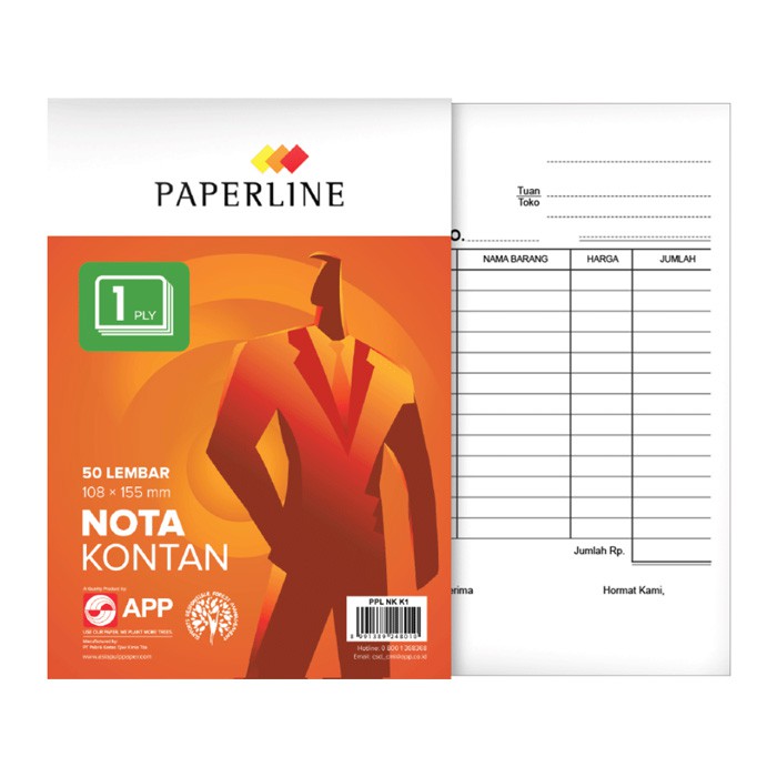 

Paperline Nota Kontan Kecil 1 Ply