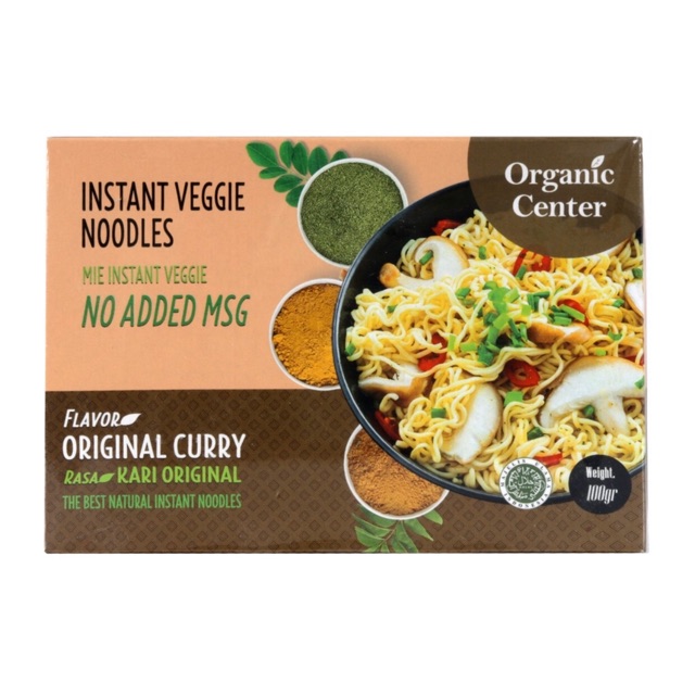 

Mie Organic Center Kari Ayam 100 gr Instant Kari Kare Healthy Noodle