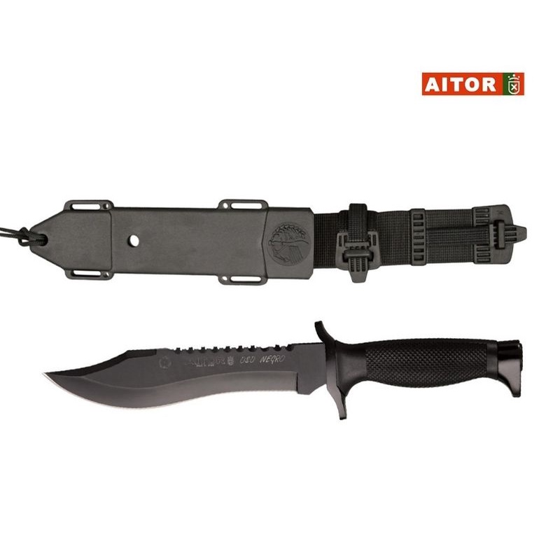 PISAU TACTICAL AITOR OSD NEGRO HITAM SURVIVAL COMANDO