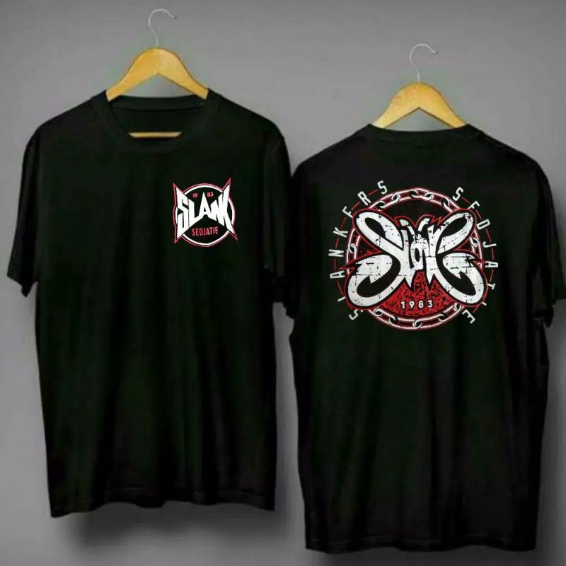 fourfashion Kaos Pria Kaos Distro  SLANK SEDJATIE Black FN102