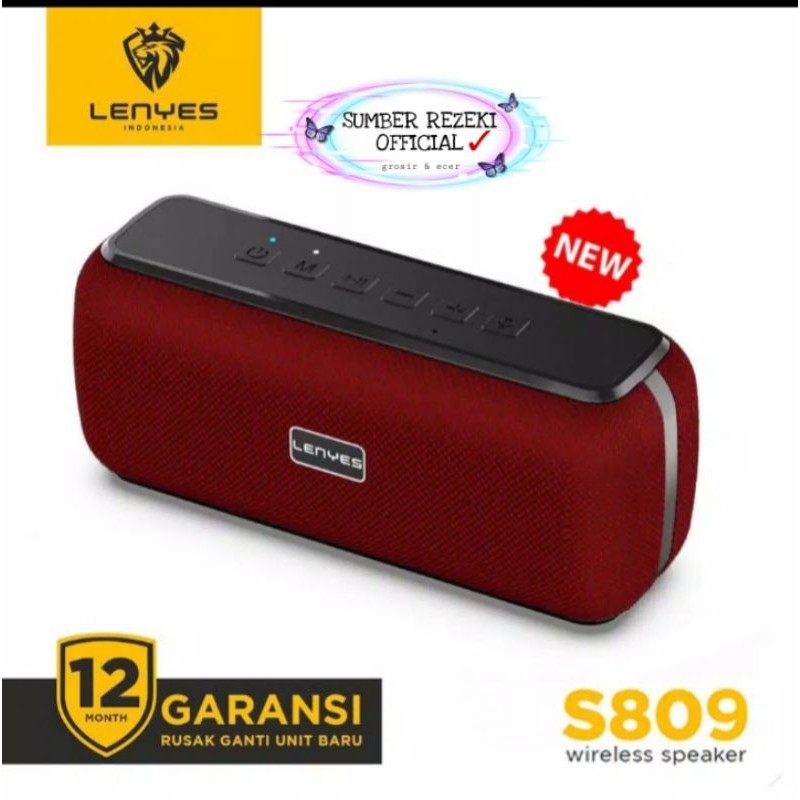 [SR] LENYES S809 60W MaxxAudio DSP wireless bluetooth hifi stereo portable LENYES  809 powerful bass