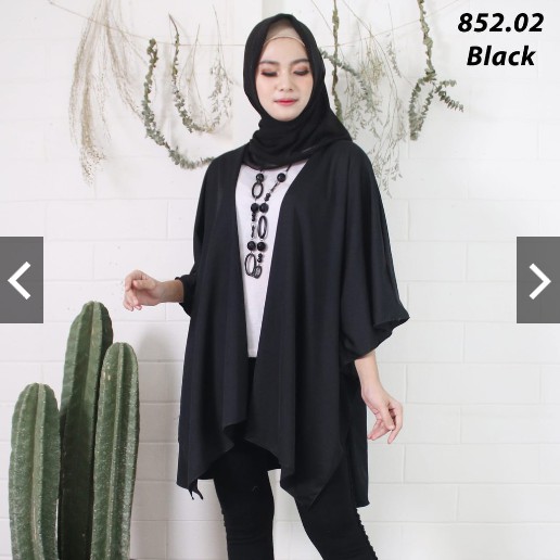 BD 852 CARDIGAN - ABG OUTER POLOS HYGET LUARAN PENDEK CANTIK KANTOR KERJA MURAH MUSLIMAH CANTIK RENA