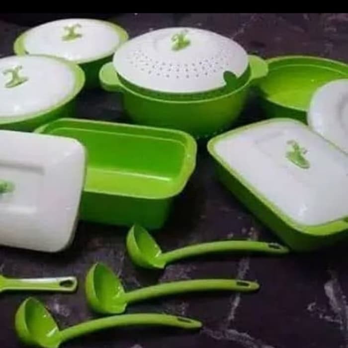 asvita emerald family 6 set tempat makan tempat sayur