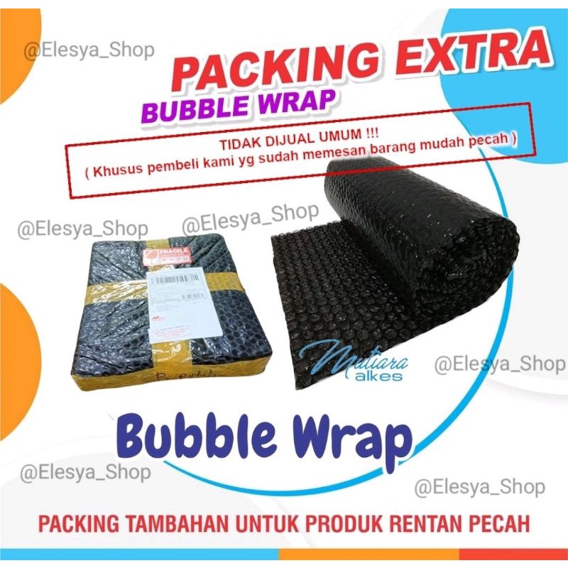 

BUBBLE WRAP(Tambahan Packingan Agar Aman) plastik bubel babel