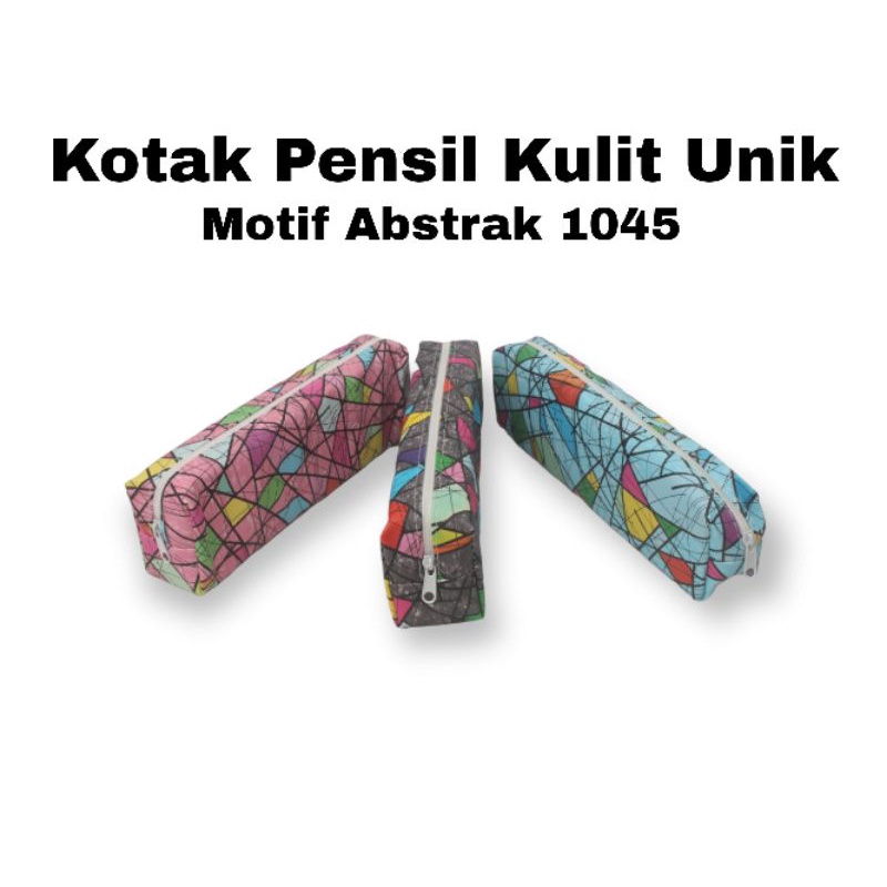 

Kotak Pensil Kulit Unik Berkualitas / Kotak Pensil Import Abstrak 1045