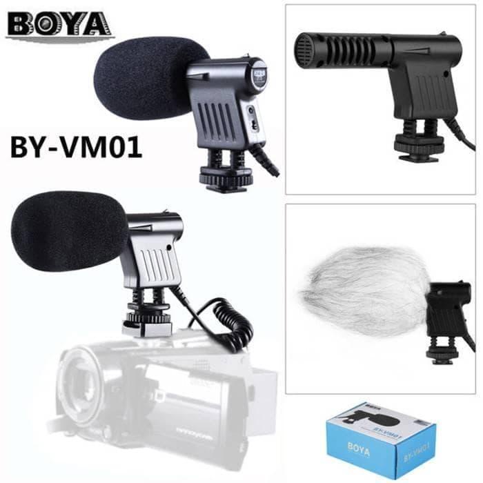 Boya BY-VM01 Mini Directional Video Condenser Microphone For DSLR Cameras Camcorders