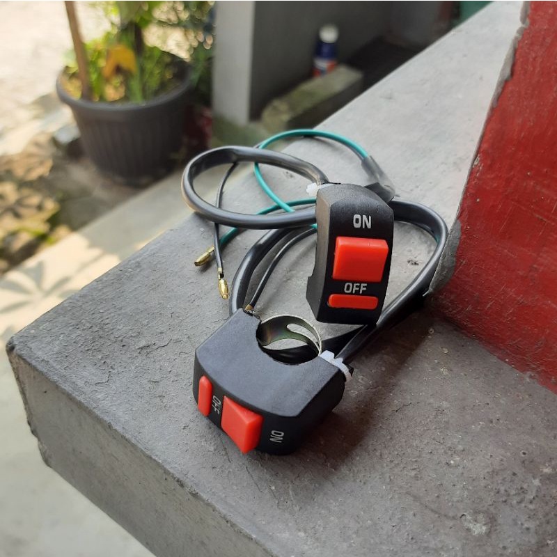 SAKLAR ON OF UNIVERSAL TOMBOL ON OFF SEMUA MOTOR MODEL BRT HOLDER TAMBAHAN VARIASI MATIC BEBEK SPORT