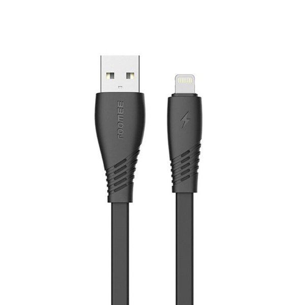 Kabel Data Iphone / Lighting Foomee NK13 Data Cable Lightning 2.4A Max Flat Line