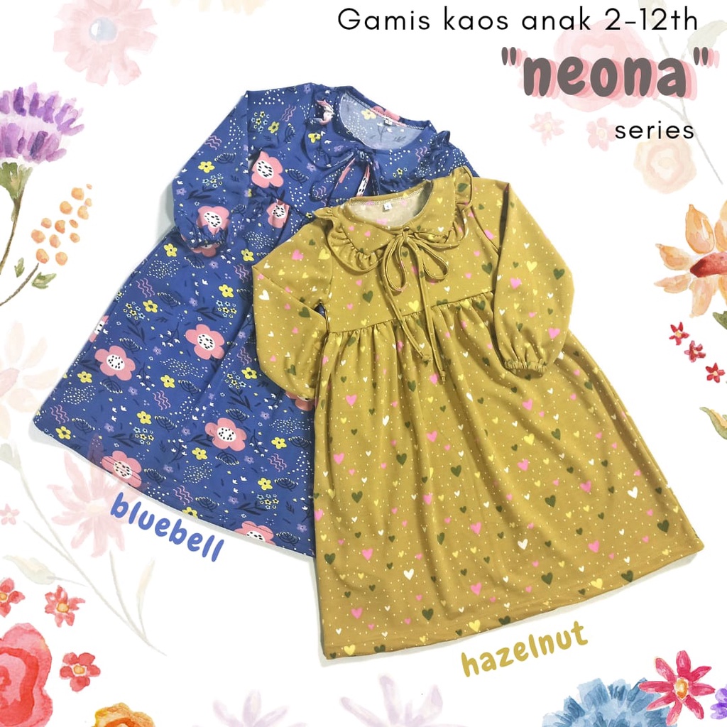 GAMIS KAOS ANAK 2-5 th (NEONA SERIES)