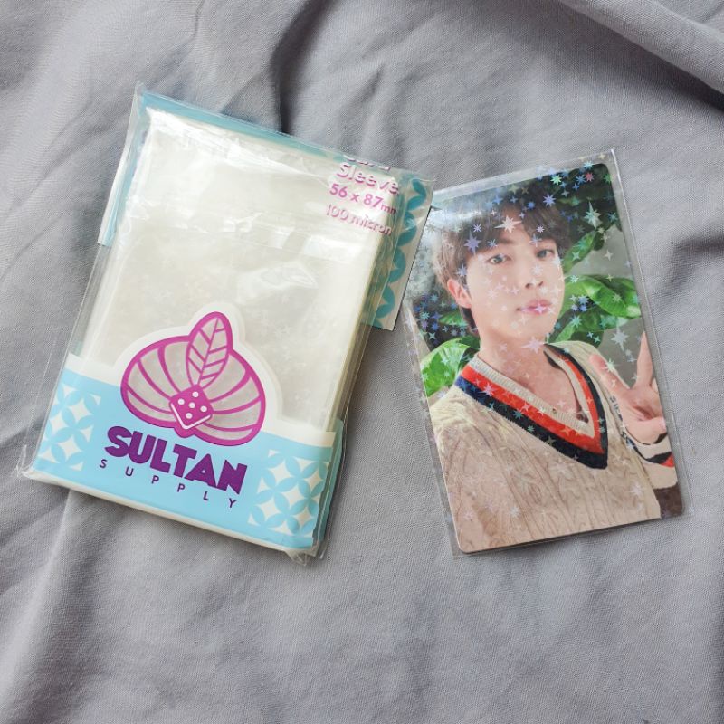 Sultan Hologram Amethyst card sleeves 56x87mm KPop photocard non pvc