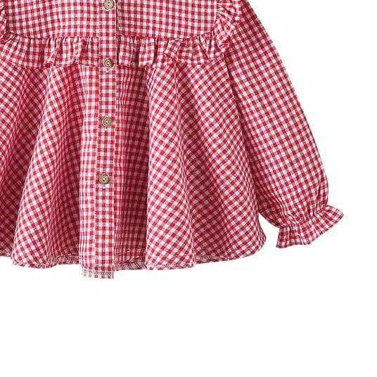 ✩ Blus/blus anak/blus anak perempuan/blus anak usia 2-13 tahun/BLOUSE GEMPI/blus corak kotak/pakaian