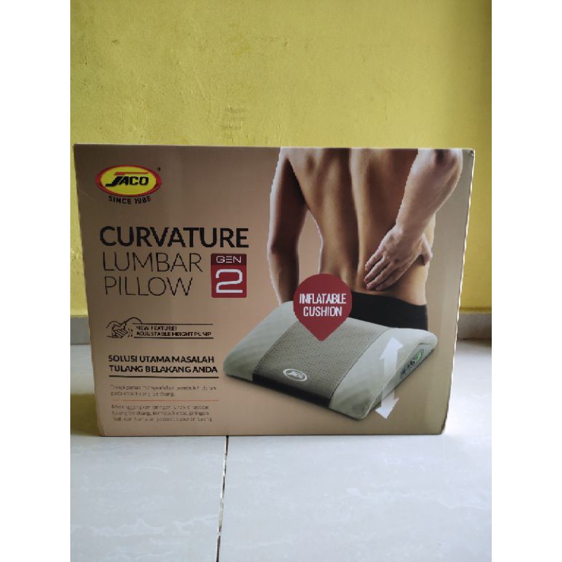 Jaco lumbar pillow gen 2 bantal terapi syaraf tulang belakang