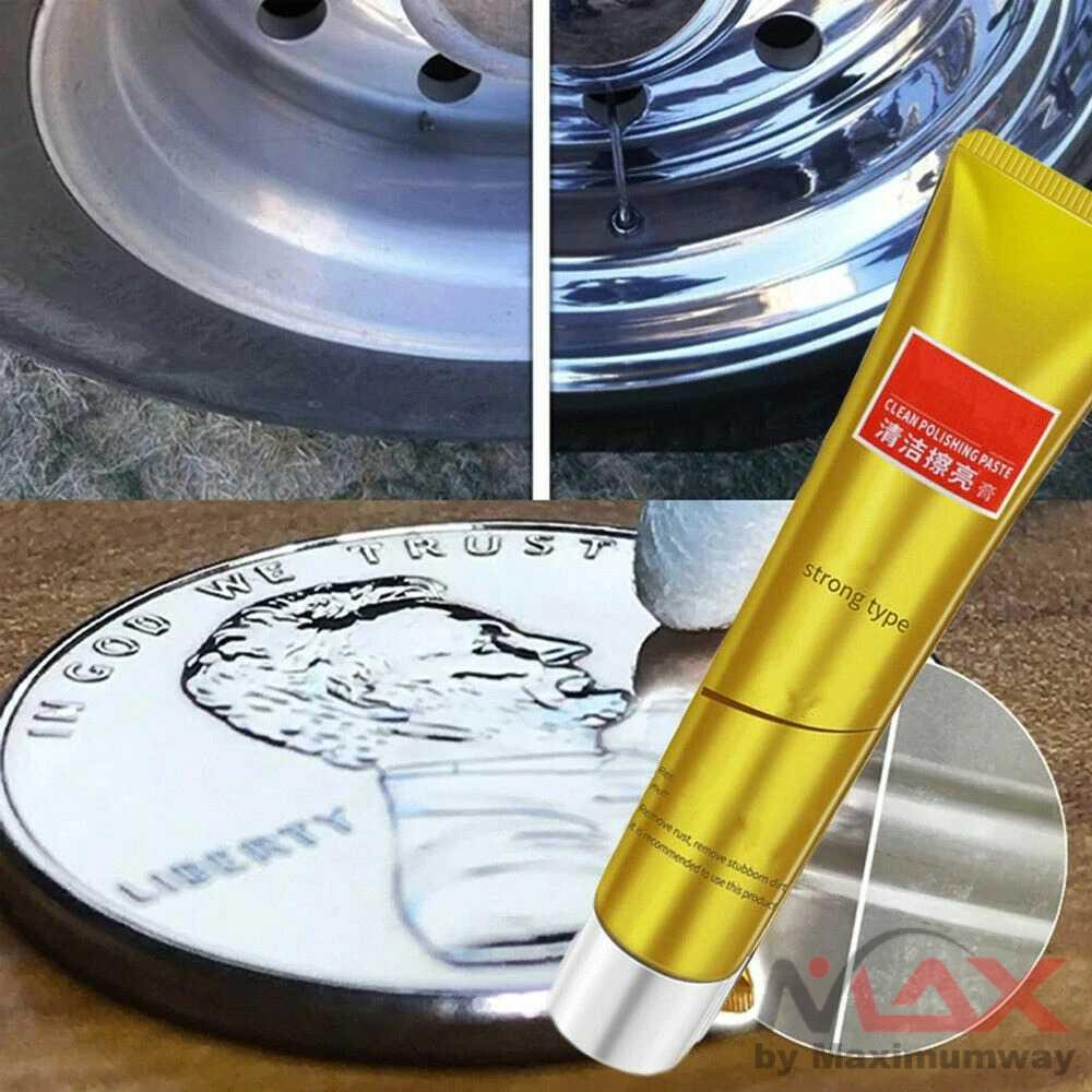 G3HU Cream poles segala macam besi termasuk emas perhiasan TIDAK BERACUN tanpa mengikis melapisi melindungi oksidasi dan korosi Braso poly Pengkilat Besi Steel Paste Metal Polishing alat dapur sendok garpu panci kompor keran air anting gelang