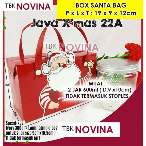 BOX KUE NATAL CHRISTMAS / KOTAK NATAL / BOX KUE KERING / BOX STOPLES / KOTAK KUE NATAL