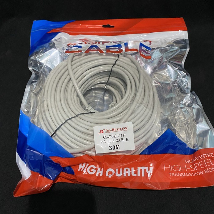 kabel LAN 30M Cat6 UTP Cable LAN 30 Meter Cat 6 Bestlink High Quality