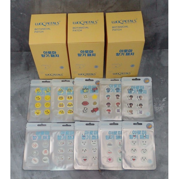 Stiker pewangi Masker tempel motif lucu isi 48 pc