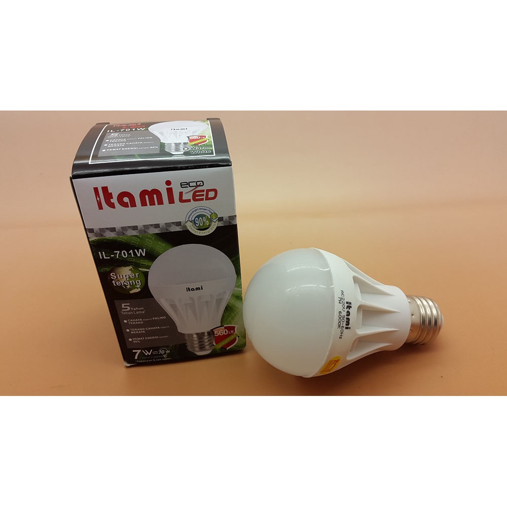 Lampu LED 7 watt Merk ITAMI Cahaya putih