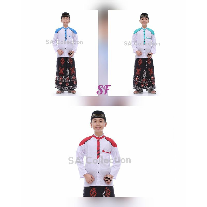Koko anak motif terbaru/koko hadroh/seragam anak/seragam tpa/koko remaja
