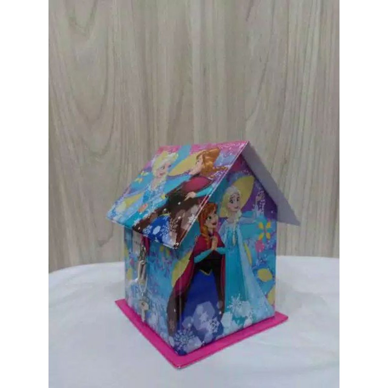 CRB Frozen Celengan Rumah Besar Gembok Frozen Elsa