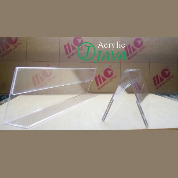 

[KODE PRODUK KMKHG3950] DESK NAME/ACRYLIC NAME PLATE/PAPAN NAMA AKRILIK MEJA (7X20) 1 SISI