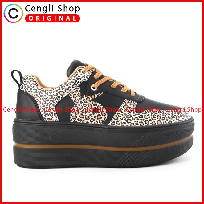 SEPATU SNEAKER PLAYBOY WANITA ORIGINAL CASUAL KETS ASLI HITAM PLW29