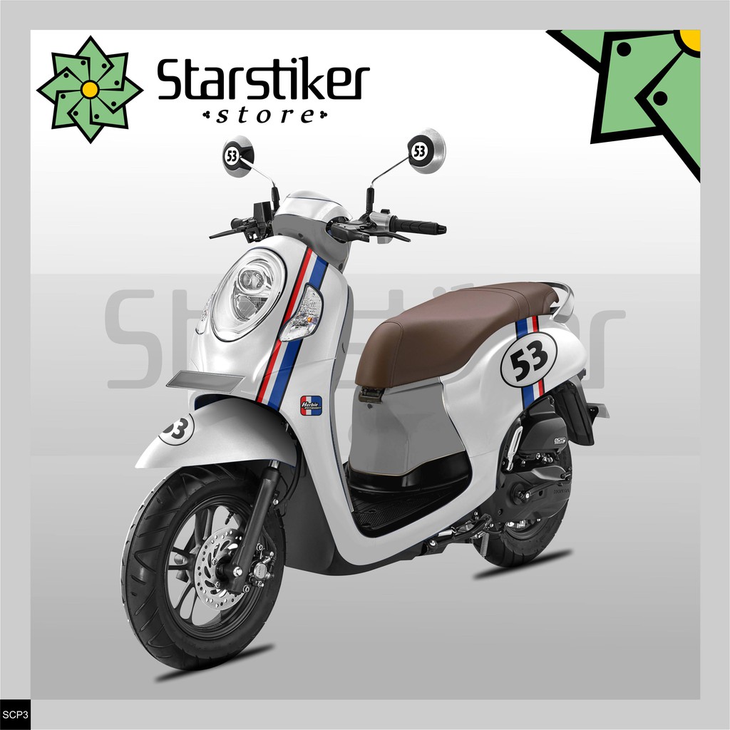 STRIPING SCOOPY PRESTIGE / SIMPLE / GARIS /  HERBIE /  CUSTOM /  VARIASI / PRINTING / STICKER /SCP3