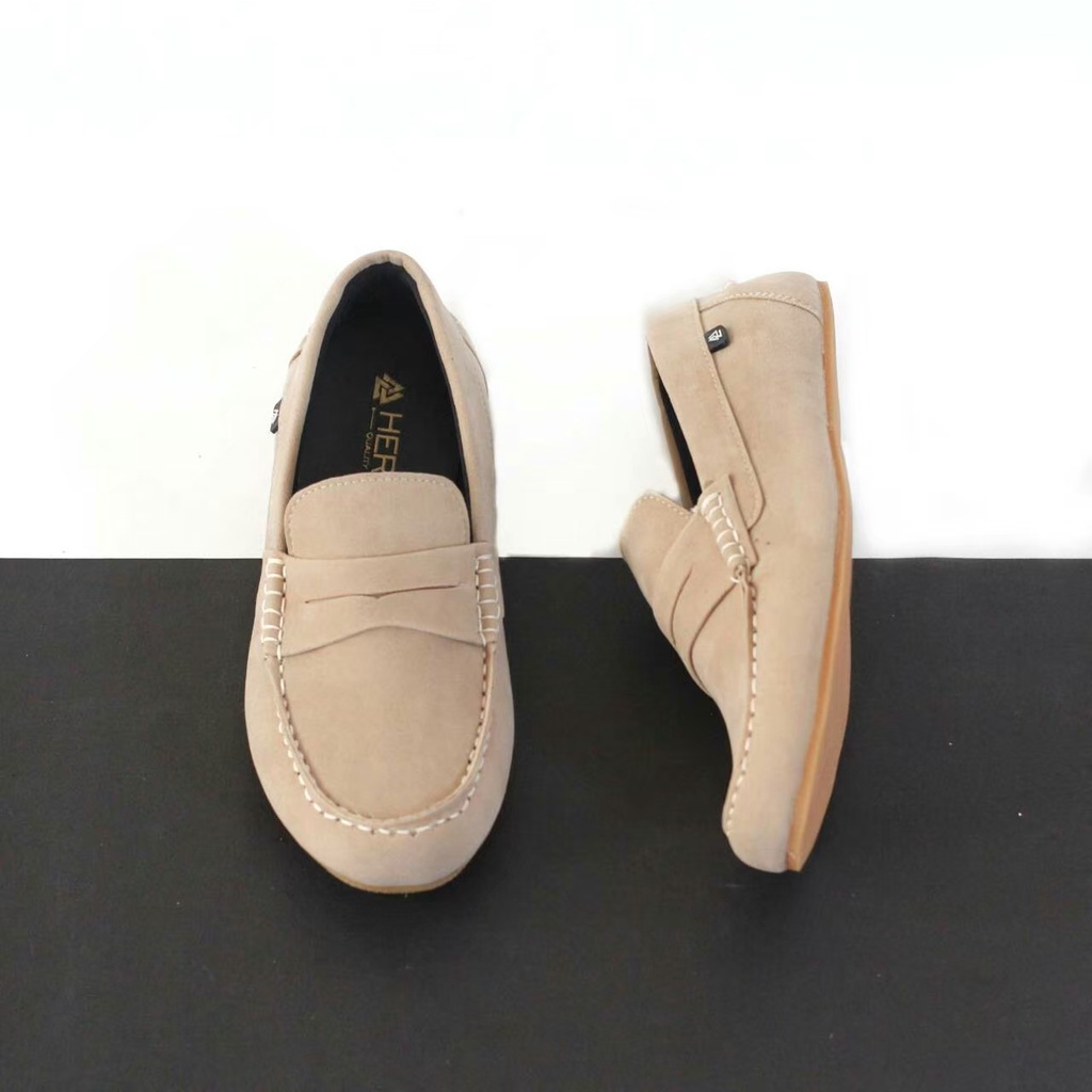 SEPATU SLIP ON LOAFERS PRIA DEWASA HEROES 00 SUEDE PREMIUM FORMAL CASUAL SLIP ON PRIA KERJA KANTOR GURU PNS PESTA RESMI NYAMAN || SLIP ON PRIA PANSUS BERKUALITAS 2022