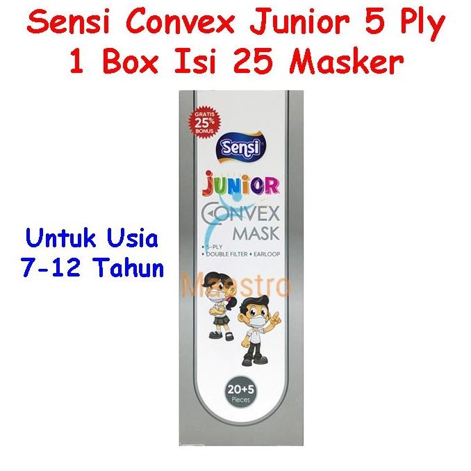 Masker Sensi Convex Kids Junior Earloop Mask 5 Ply Anak KF94 5Ply