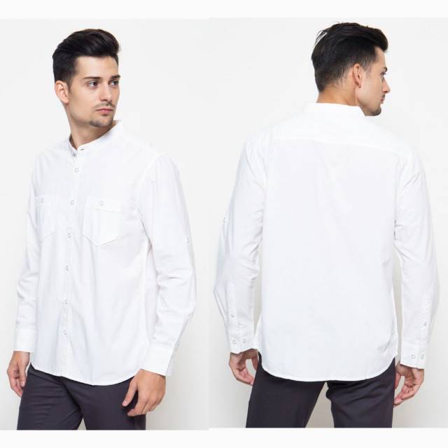 Watchout Kemeja Koko Pria Putih