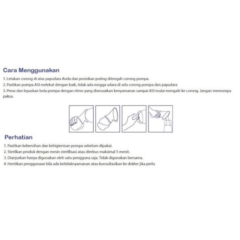 Baby Safe Breast Milk Saver Pump 150 ml/Pompa ASI Silikon Manual
