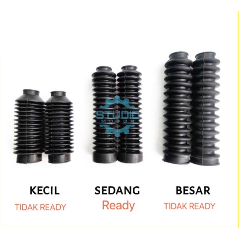 KARET SHOCK SKOK DEPAN TRAIL SEDANG - COVER BOOT SHOCK PER SPIRAL DEPAN TANGGUNG