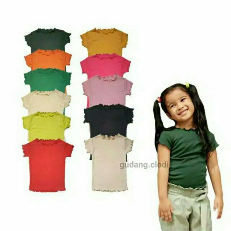 ILONA RUFFLE KAOS ANAK 2-4 TAHUN KRIWIL