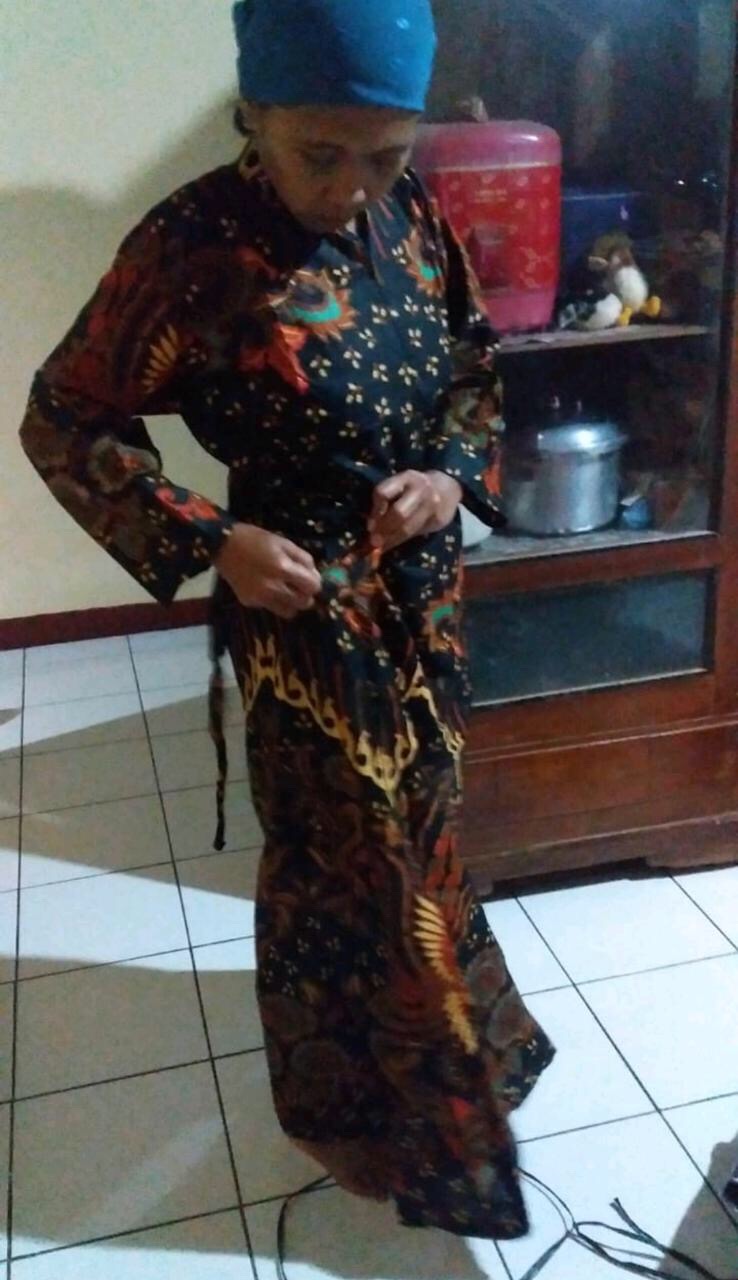 Gamis Batik (cod) Manggar Gamis Batik Pesta Model Terbaru 2020